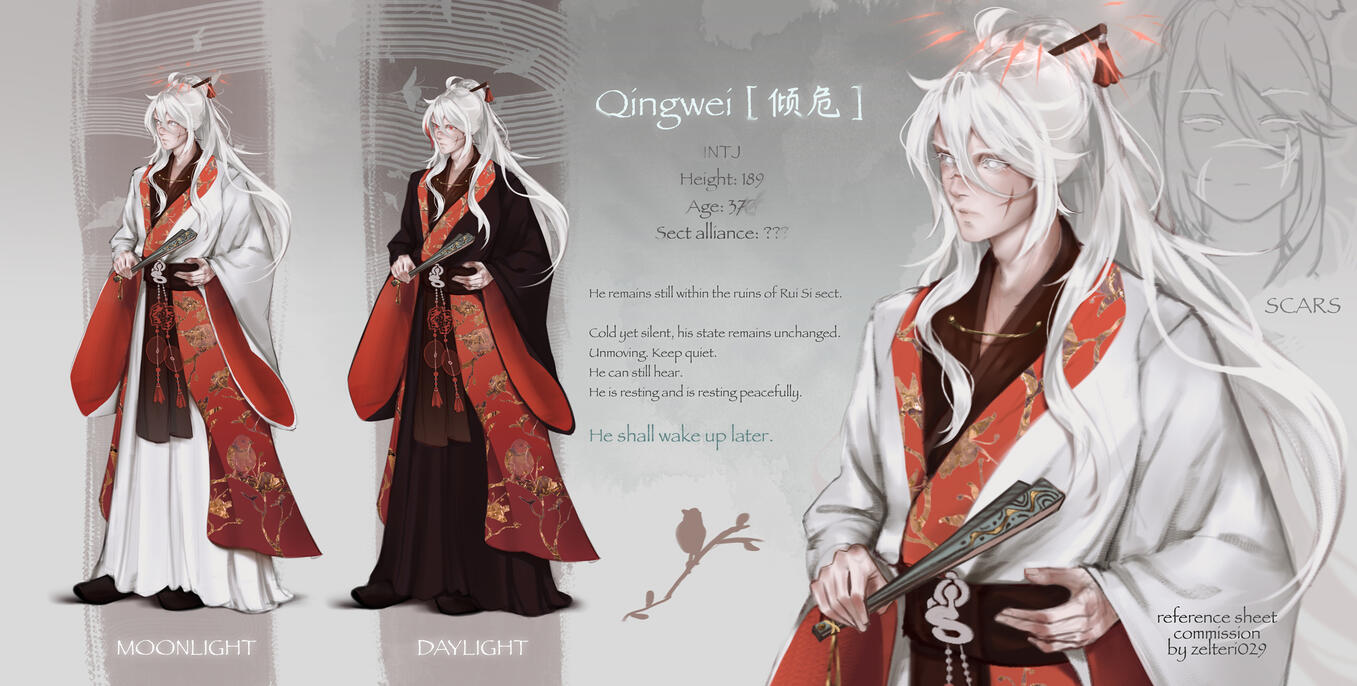 1 fullbody + same but detailed portrait/halfbody